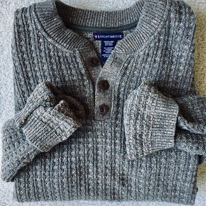 Vintage Sweaters - 🌱Sage Boyfriend Henley🌱 Vintage Sweaters - 🌱Sage Boyfriend Henley🌱